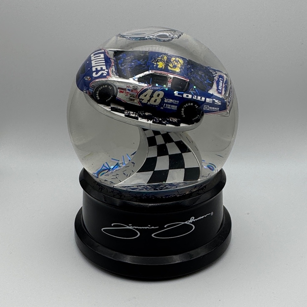 2002 Jimmie Johnson “Rookie Season” NASCAR #48 Limited Edition Snow Globe